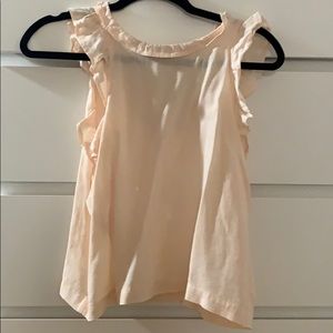 Cloth and Stone light pink blouse with ruffles